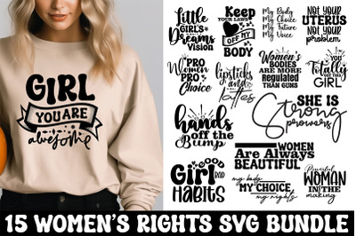 women&#039;s rights svg bundle