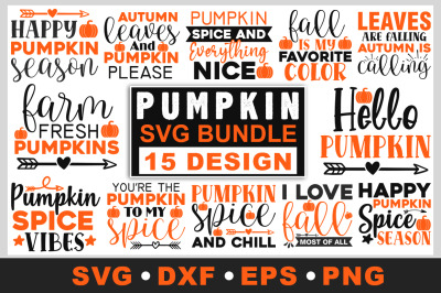 Pumpkin Quotes SVG Bundle