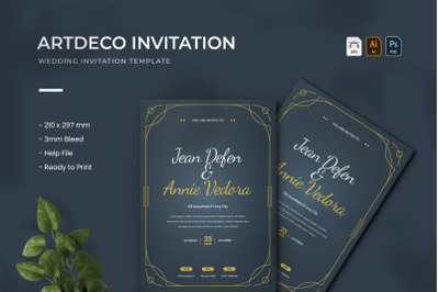 Artdeco - Wedding Invitation