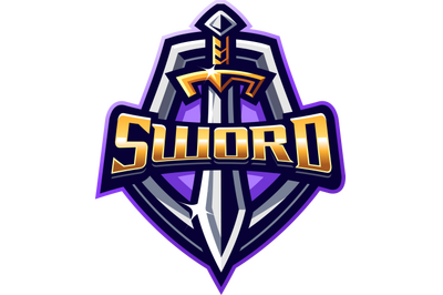 Sword esport mascot logo design
