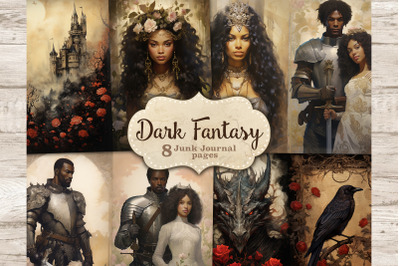 Dark Fantasy Ephemera | Junk Journal Paper Bundle