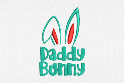 Easter Daddy Bunny for Machine Embroidery