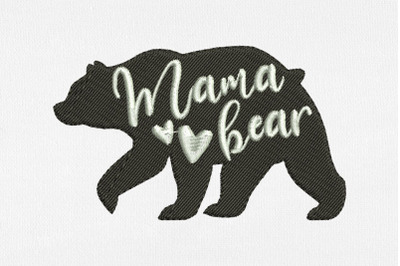 Mama Bear for Machine Embroidery