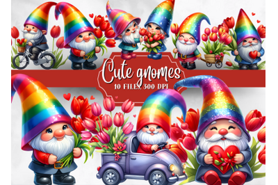 Gnomes clipart, cute gnomes illustration