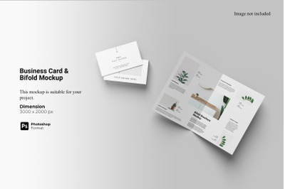 Business Card &amp; Bifold Mockup