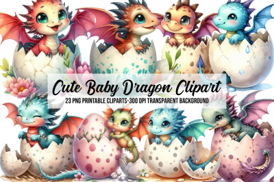 Cute Baby Dragon Clipart