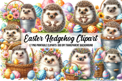 Easter Hedgehog Clipart