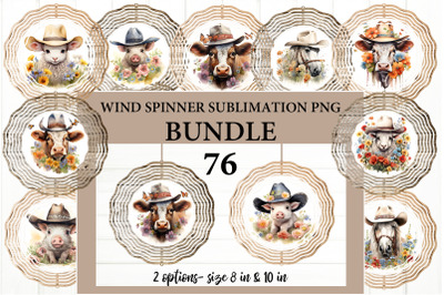 Farmhouse Animals Wind Spinner PNG. Wind Spinner Bundle PNG