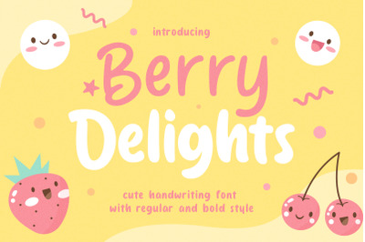 Berry Delight - Cute Handwitting Font