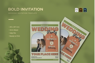 Bold - Wedding Invitation