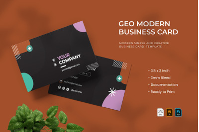 Geo Modern - Business Card