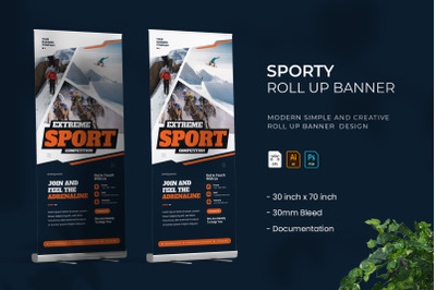 Sporty - Roll Up Banner