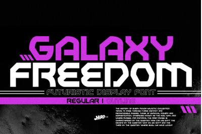 Galaxy Freedom - Futuristic Display Font