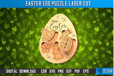 Easter Egg Puzzle | Laser Cutting File | CNC File