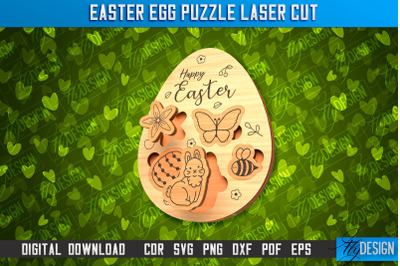 Easter Egg Puzzle | Laser Cutting File | CNC File