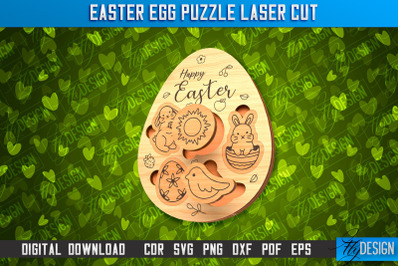 Easter Egg Puzzle | Laser Cutting File | CNC File