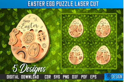 Easter Egg Puzzle | Laser Cutting File | CNC File