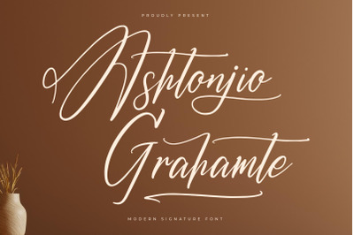 Ashtonjio Grahamte - Modern Signature Font