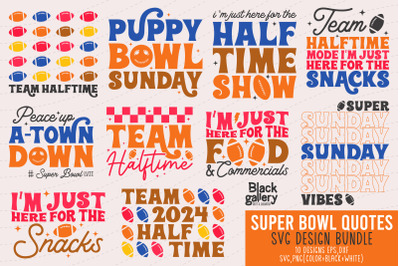 Super Bowl Quotes SVG EPS PNG Bundle