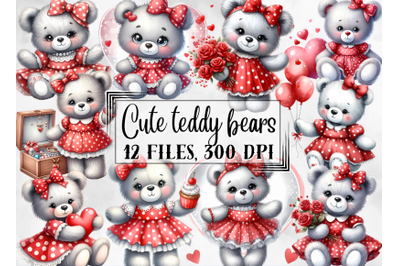 Mothers day clipart, Teddy bears clipart