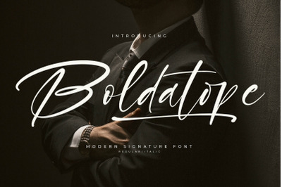 Boldatope - Modern Signature Font