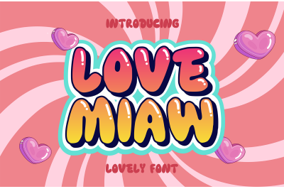 Love Miaw Display Font