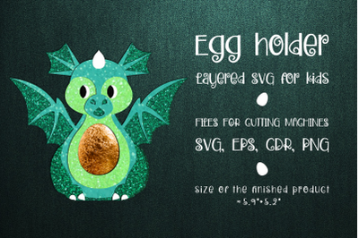 Baby Dragon | Easter Egg Holder | Paper Craft Template