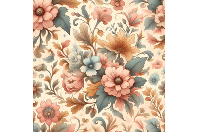 floral seamless watercolor pattern