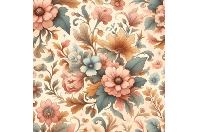 floral seamless watercolor pattern