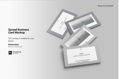 Spread Business Card Mockup