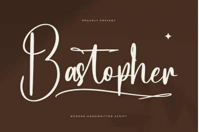 Bastopher - Modern Handwritten Script