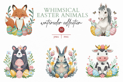 Whimsical Easter Animals