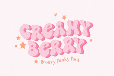 Creamy Berry Groovy Funky Font