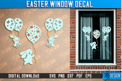 Easter Window Decal | Easter Design | Happy Easter SVG