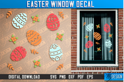 Easter Window Decal | Easter Design | Happy Easter SVG