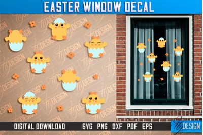 Easter Window Decal | Easter Design | Happy Easter SVG