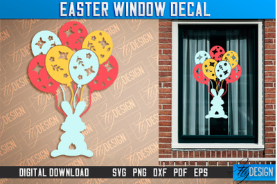 Easter Window Decal | Easter Design | Happy Easter SVG