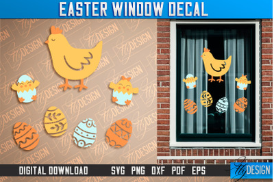 Easter Window Decal | Easter Design | Happy Easter SVG