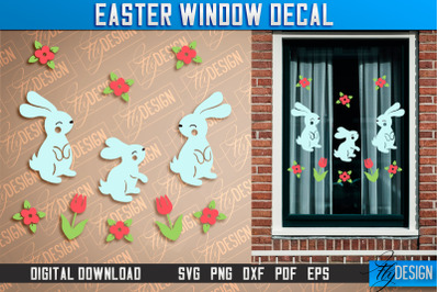 Easter Window Decal | Easter Design | Happy Easter SVG