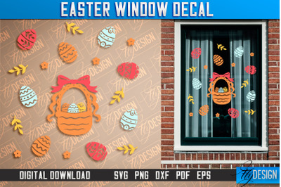 Easter Window Decal | Easter Design | Happy Easter SVG