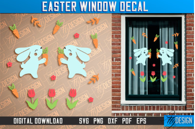 Easter Window Decal | Easter Design | Happy Easter SVG