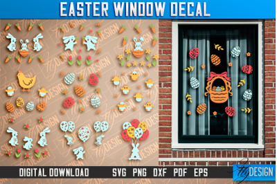 Easter Window Decal | Easter Design | Happy Easter SVG