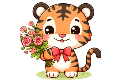 Cute tiger cartoon