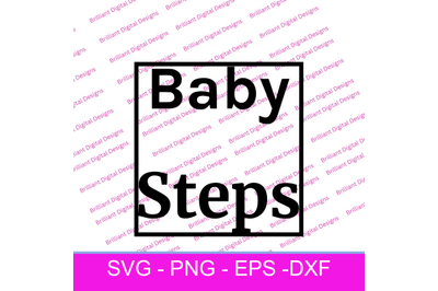 BABY STEPS SVG