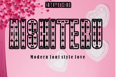 Aishiteru Modern Font Love