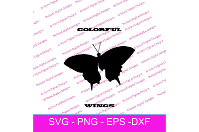 BUTTERFLY  COLORFUL WINGS SVG
