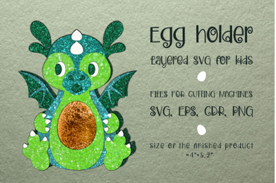 Little Dragon | Easter Egg Holder | Paper Craft Template