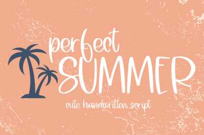 Perfect Summer, Cute Handwritten Font