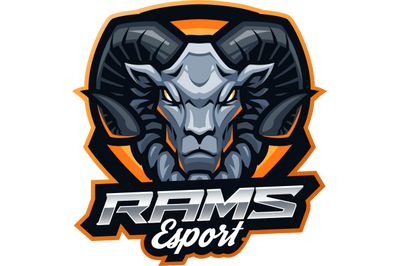 Rams esport mascot logo design