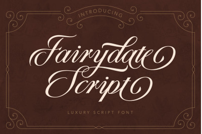 Fairydate - Luxury Script